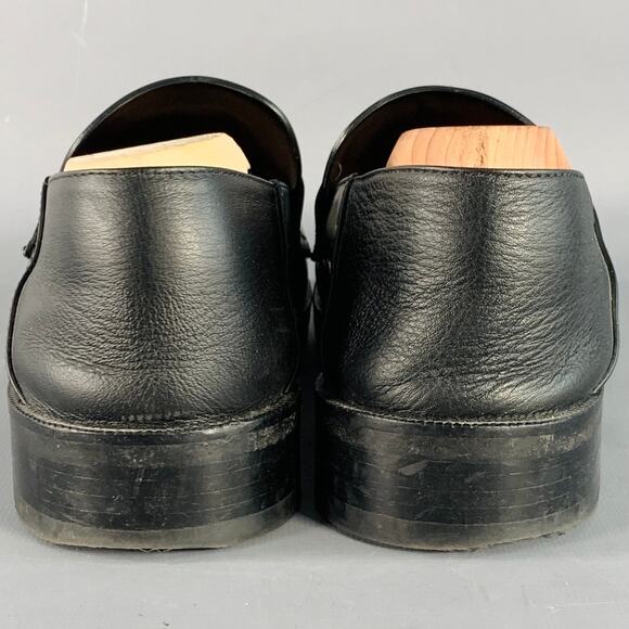 1017 ALYX 9SM Size 8 Black Silver Leather Slip On Loafers main image 10